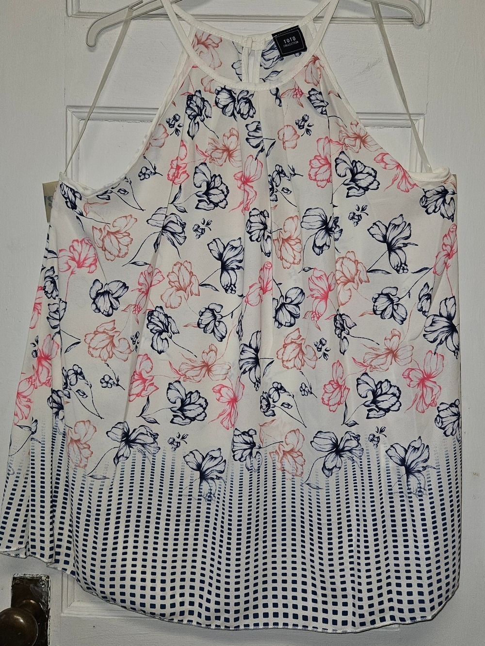 Boho Chic Floral Cold Shoulder Blouse Sizes 1X-3X